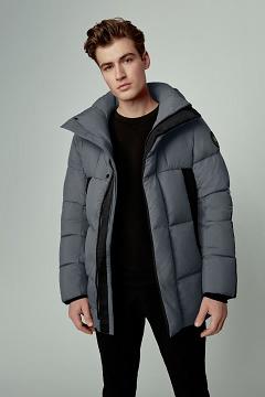 Chamarras Canada Goose Hombre Mexico - Osborne Abrigos Black Label Grises UW1690527